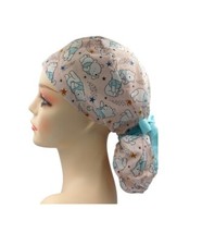 Cute Cartoon Animals Ponytail Scrub Cap Doctor Theatre Nurse Hospital