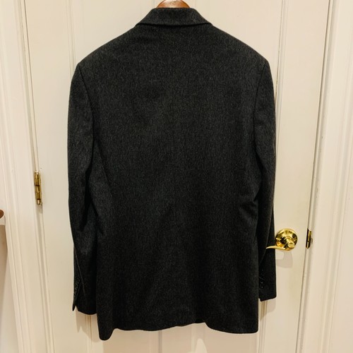 Neiman Marcus 100% Cashmere Blazer Sport Coat Jacket Men's 44 L - Picture 11 of 24