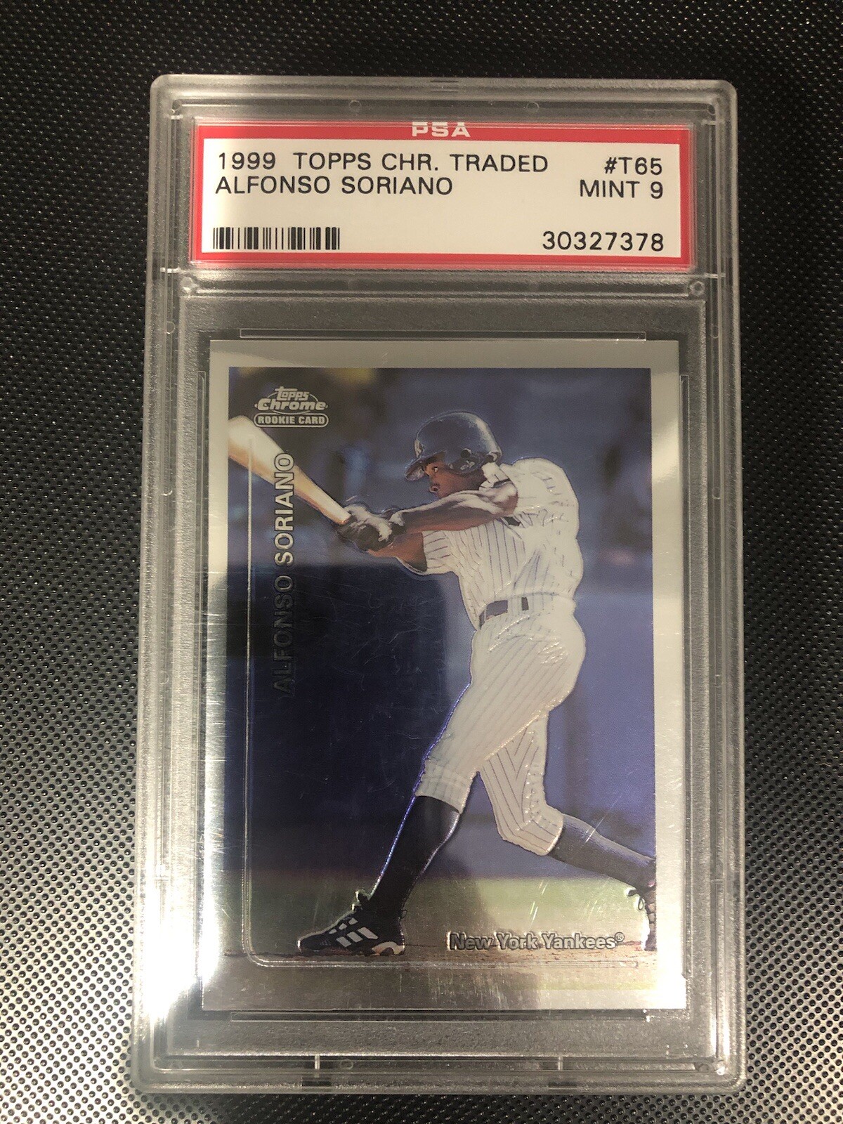 1999 Topps Chrome Traded Alfonso Soriano #T65 PSA 9 Mint Rookie Card RC