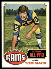1976 Topps Tom Mack Los Angeles Rams #110 AP