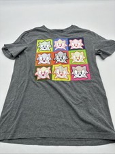 Old Navy T-Shirt Youth Boy Large Graphic Print Sonic The Hedgehog Gray.. 32951