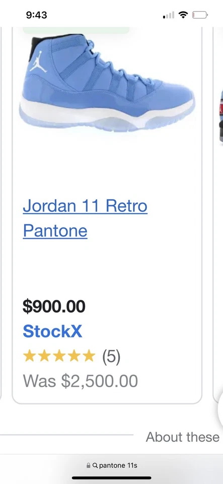 Jordan Pantone 11s Talla 10 Foto 2 de 4