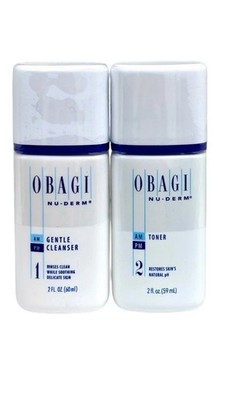OBAGI Nu-Derm Foaming Gel and Toner  60ml Each Bottle NEW SEAL
