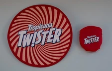 Vintage Tropicana Twister Promotional Folding Frisbee Disc Game