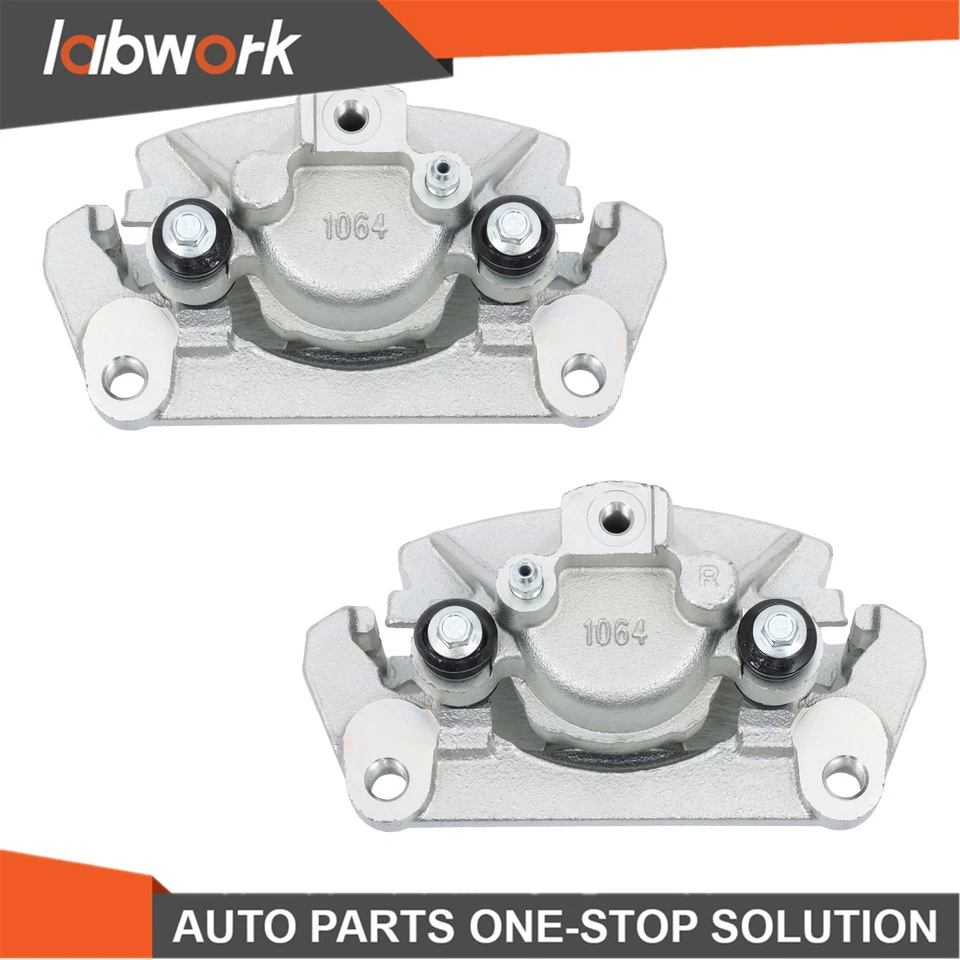 Par de pinças de freio traseiras Labwork com suportes para Dodge Ram 1500 Durango Chrysler - Imagem 3 de 4
