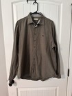 Burberry Brit Classic Fit Button Front Shirt Men’s Size XL Brown Checkered