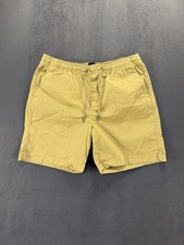 GAP Men  s Khaki Drawstring Shorts Size Large Cotton Stretch Casual Chin