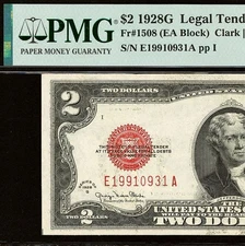 1928G $2 Legal Tender PMG 45 - Red Seal US Note - 19910931