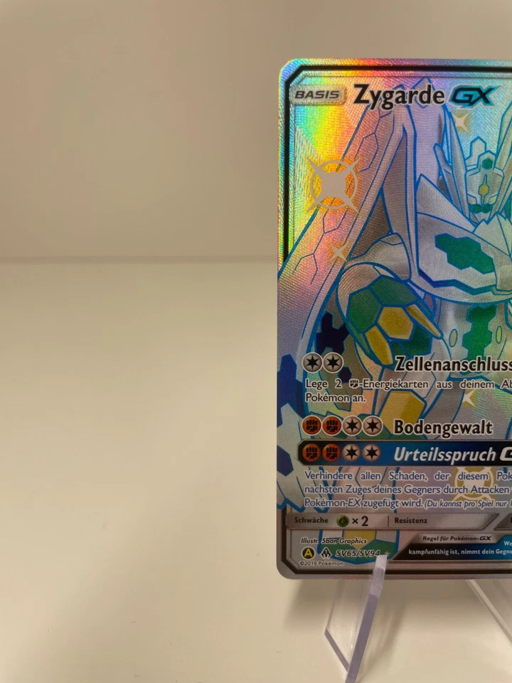 Pokémon Verborgenes Schicksal Zygarde GX SV65/SV94 Deutsch Karte Shiny - Bild 4 von 4