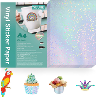 Bedruckbares Vinyl-Aufkleberpapier FüR Tintenstrahl- Und Laserdrucker, A4, 21 X