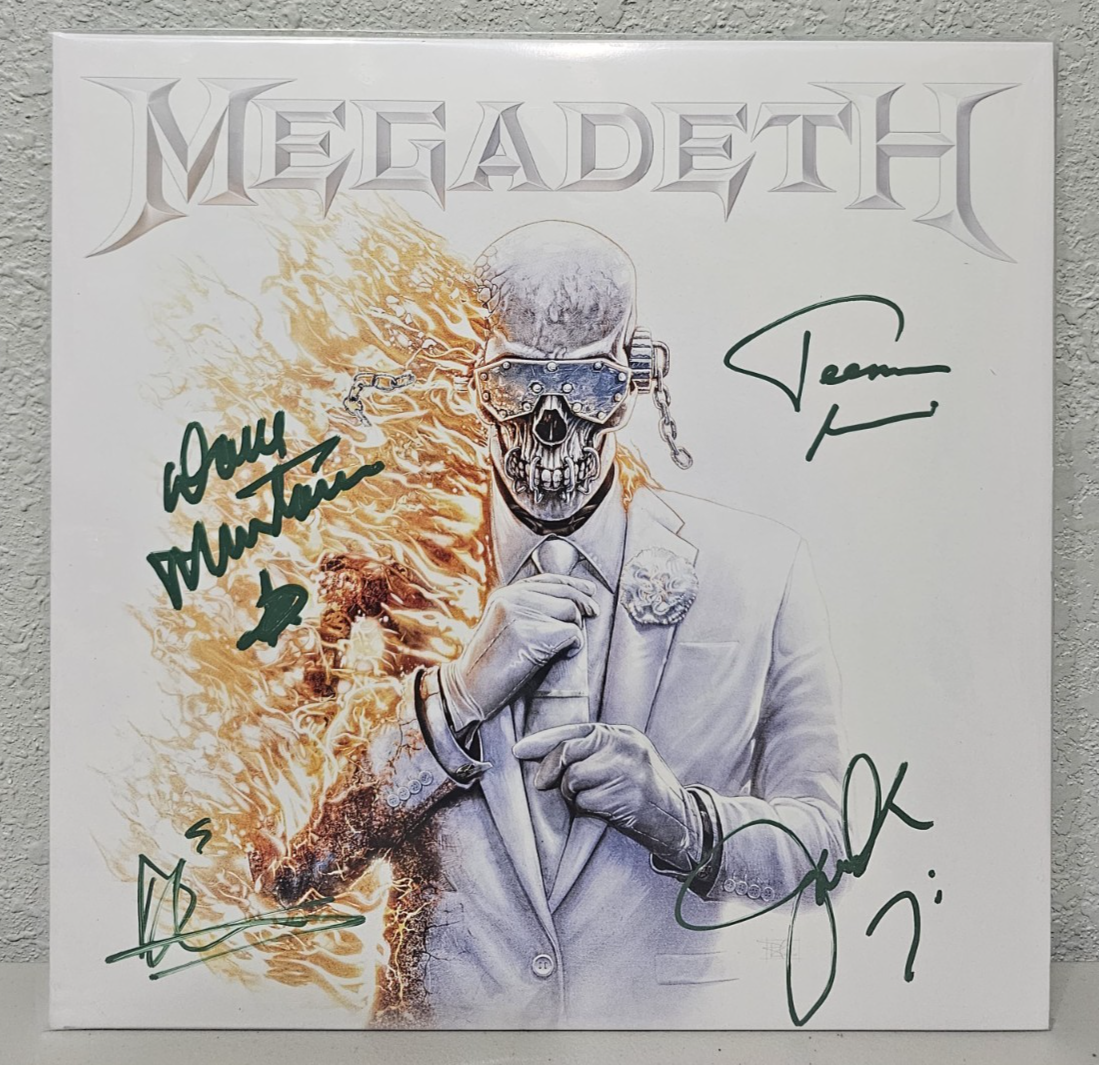 Megadeth - Megadeth Vinyl Signed COVER Limited to 699 JSA