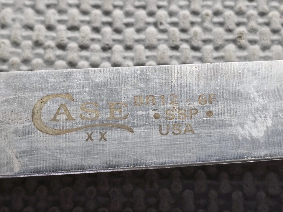 Vintage Case XX BR12 6F SSP Filet / Skinning Knife w/ Leather Sheath.  Blade 6" - Image 2 of 4
