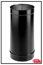 DuraBlack 6 in. x 24 in. Single-Wall Chimney Stove Pipe - Reliable and Durable