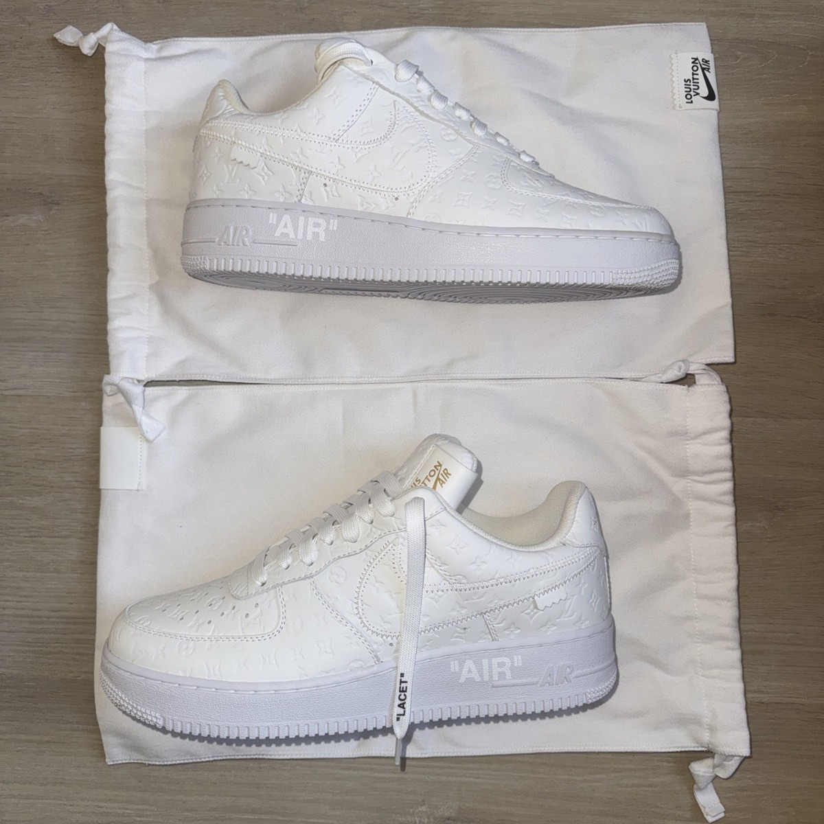 Louis Vuitton Nike Air Force 1 Low “by Virgil Abloh” White Size 9