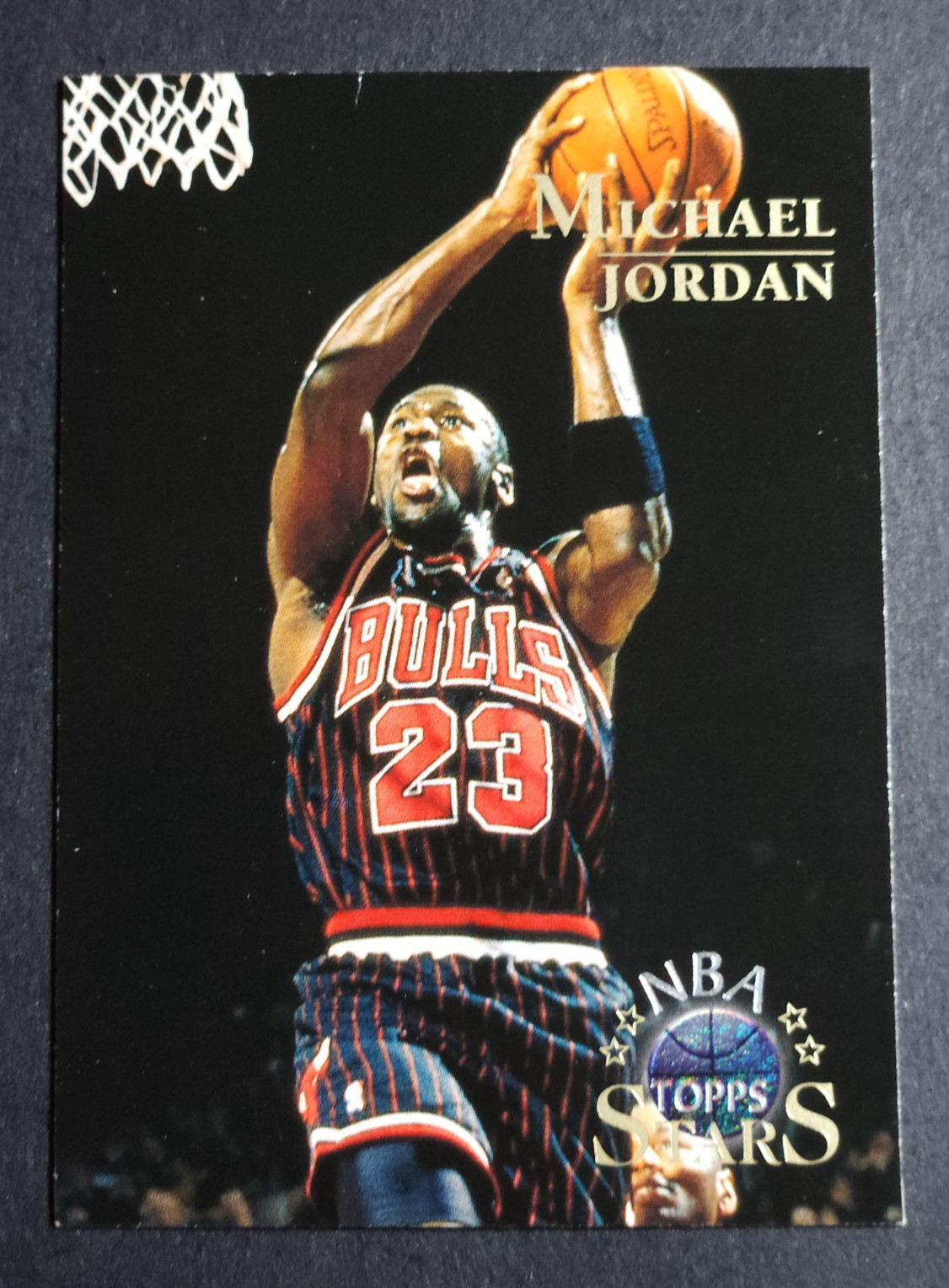 1996-97 TOPPS NBA STARS #24 MICHAEL JORDAN *A* CHICAGO BULLS *HOF* *EXC*