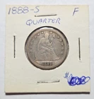 1888-S Seated Liberty Quarter - F