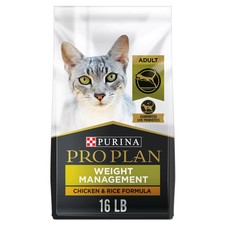 Purina Pro Plan Weight Management Adult Cat Food  Chicken  Rice with Probiotics