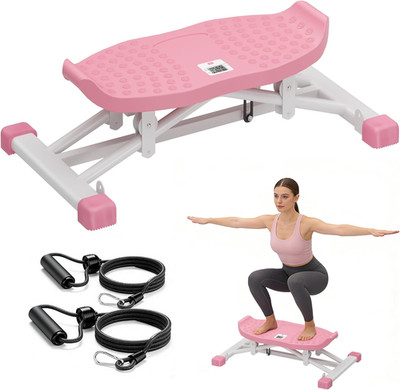 Balance Board with Resistance Bands & LCD Monitor - Full Body Ski Trainer