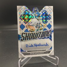 Rick Upchurch 2024 Mosaic Showtime Signatures White SS-RUH #/25 Denver Broncos