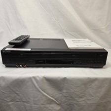 Sony SLV-D380P DVD VCR Combo Player TESTED WORKING Includes Remote And Book