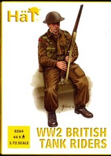 HaT Miniatures 1/72 WORLD WAR II BRITISH TANK RIDERS Figure Set