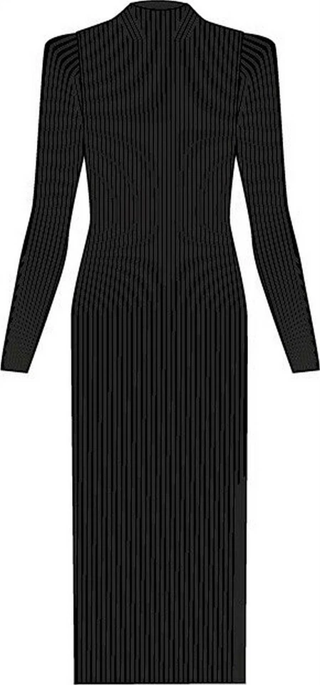 Falke Aux femmes Plaine La laine Robe - Noir - Photo 1/1