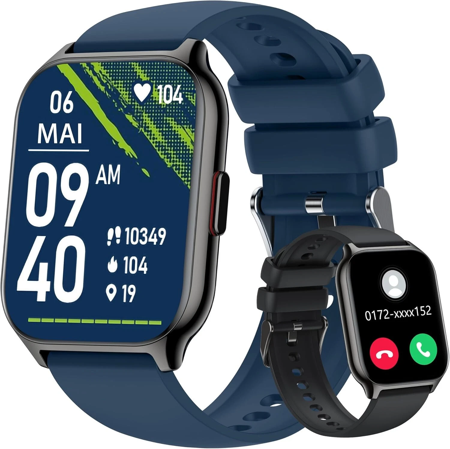 Smart Watch Men Women with Phone Function Wristwatch for iPhone Samsung Xiaomi