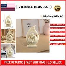 Divine 5” Holy Family Figurine: Elegant Nativity Scene for -Round Display