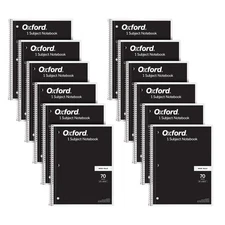 Spiral Notebook 12 Pack, Bulk College Ruled Spiral Notebooks for , 1 Subject,...
