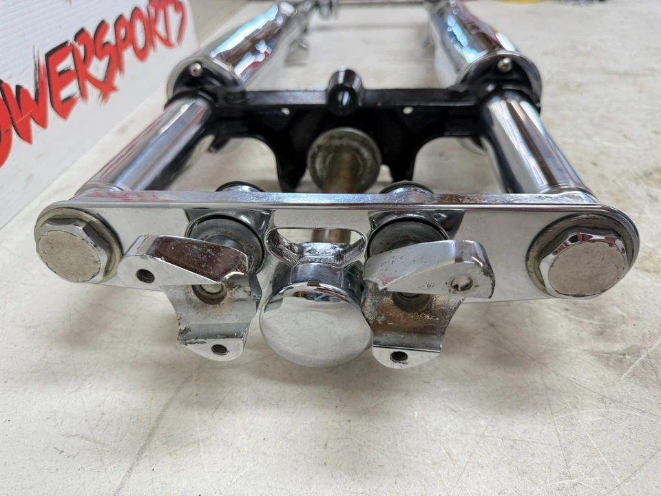 2006 HARLEY SOFTAIL CVO передний конец вилки тройной зажим хром занижает прямой - Изображение 3 из 4