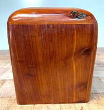 Handcrafted Solid Wood Tissue Box Cover With Smooth Finish