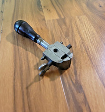 Vintage Millers Falls Hand Vise Multi Tool Rosewood Handle W 4 Tools