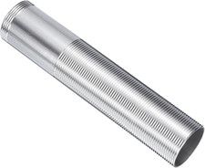 6" Faucet Mount Extension Shank Stainless Steel Threaded Pipe Lengthen Mounting