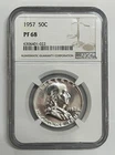 1957 Proof Franklin Silver Half Dollar NGC PF 68