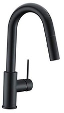 AS59MBS Bar Faucet or Prep Kitchen Sink Faucet with Pull Matte Black Classic