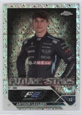 2023 Chrome Formula 1 F2 Drivers Mini-Diamond Refractor /299 Arthur Leclerc 15wb