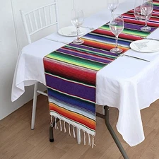 14x108" ASSORTED Mexican TABLE RUNNER Tassels Fiesta Party Events Decorations
