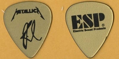 Metallica 1993 Kirk Hammet signature large ESP logo Guitar Pick