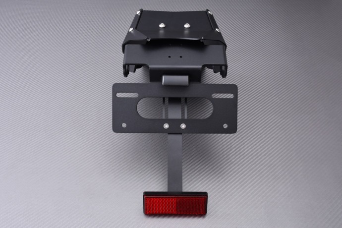 Support de plaque en aluminium noir AVDB premium pour la Ducati Multistrada V4RS