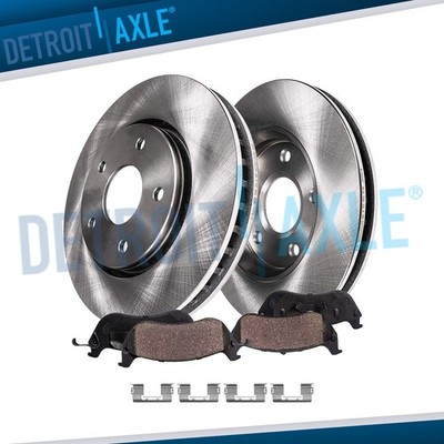 Front Disc Rotors Ceramic Brake Pads for 2011 2012 2013 - 2015 Chevy Cruze Sonic