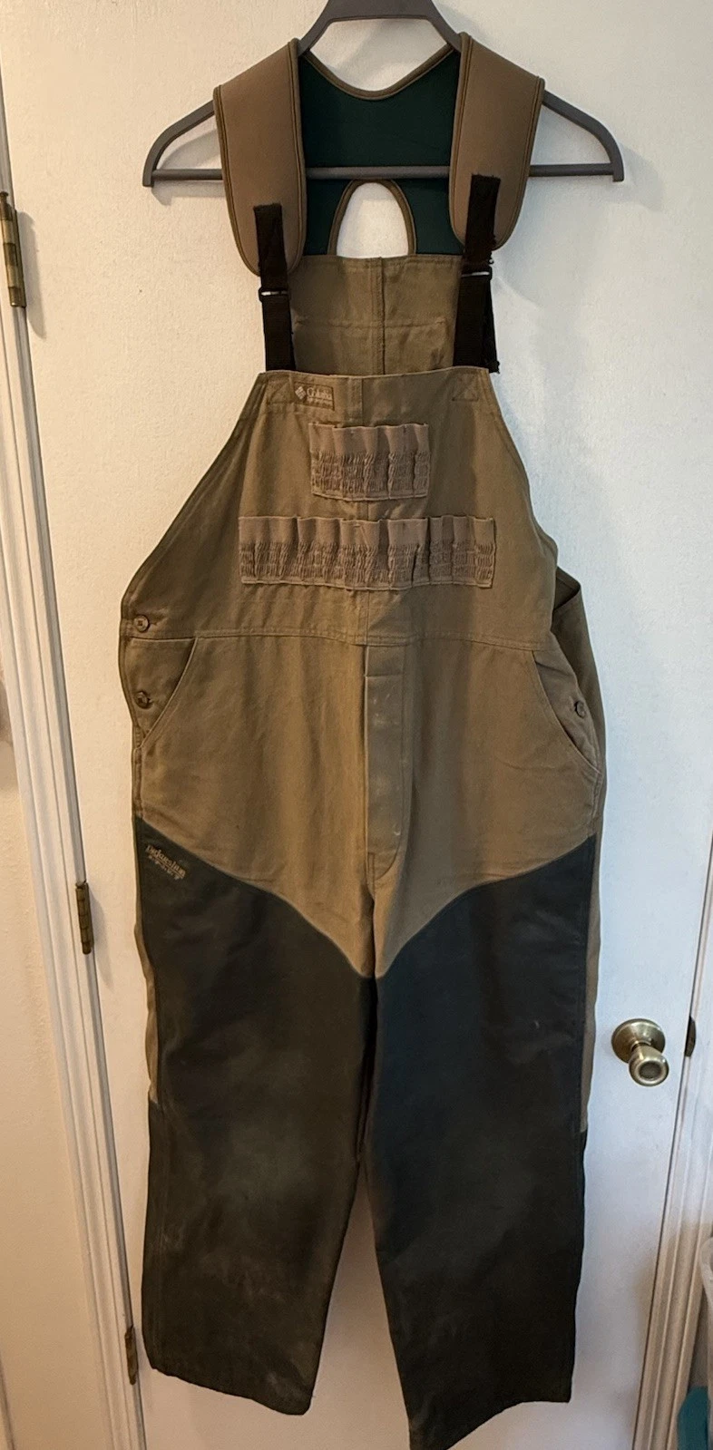 Columbia Briarshun Stout Men Lg Khaki Green Canvas Hunting Bibs Overalls Pants
Opens in a new window