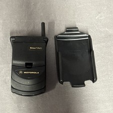 Motorola StarTac Flip Phone Type VGKA CellularONE Untested With Belt Clip Holder