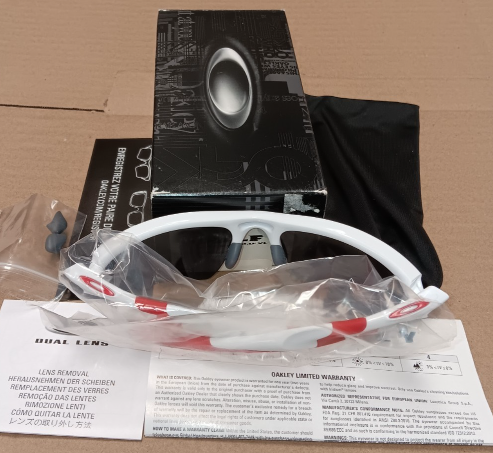 Oakley Half Jacket 2.0 9154-23 Polished White Red Black Iridium