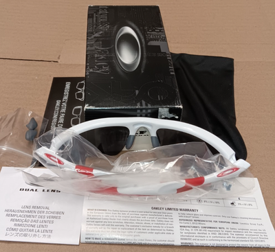 Oakley Half Jacket 2.0 9154-23 Polished White Red Black Iridium