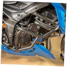 Motorcycle Black Steel Highway Crash Bars Crashbar Stunt Slider Cage Engine