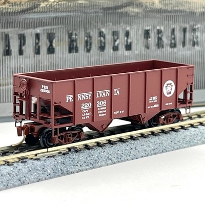 Micro-Trains N Scale 56060 Pennsylvania 33ft Twin Bay Rib Side Hopper PRR 220306