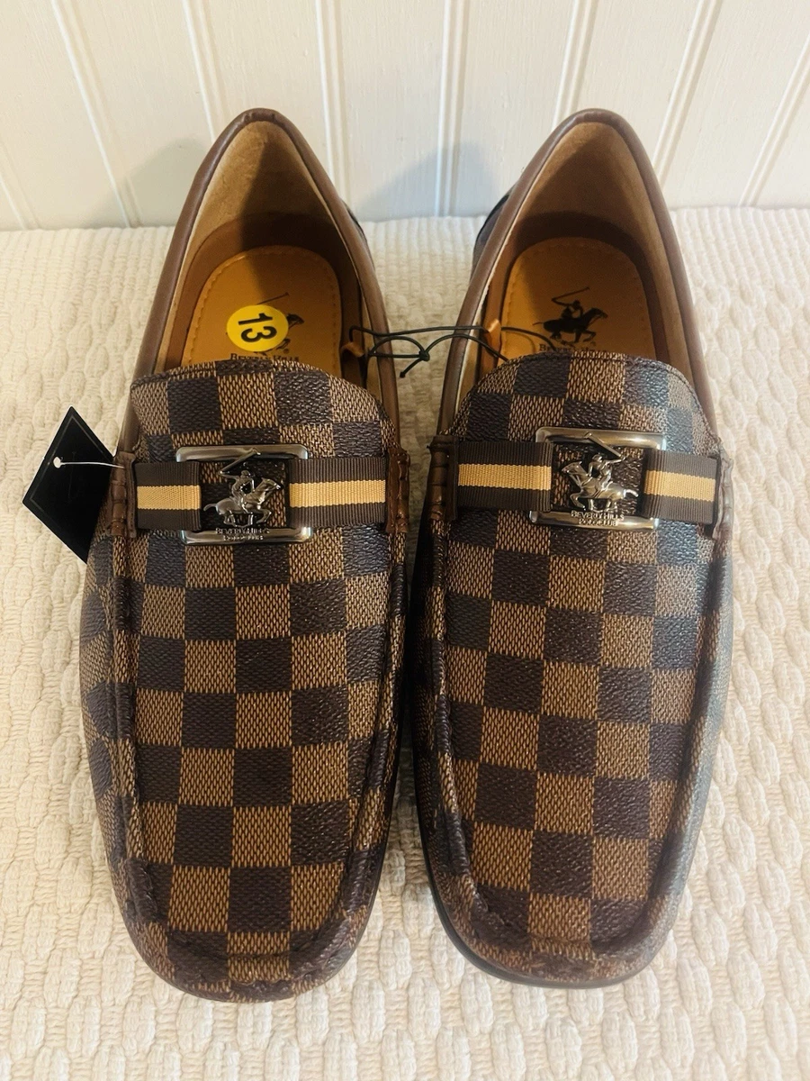 NWT Beverly Hills Polo Club Men\'s Loafers Slip On Brown  Size 13 Beverly Hills Polo Club Loafer Casual Shoes for Men for sale  main image 4