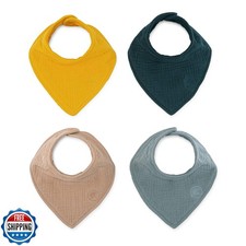Parker Baby Co. Muslin Bandana Drool Bibs  100 Soft Muslin Cotton, Absorben