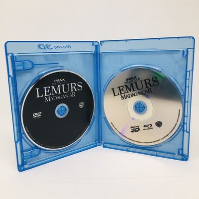 IMAX Island of Lemurs Madagascar Blu Ray 3D + 2D DVD + Blu-ray