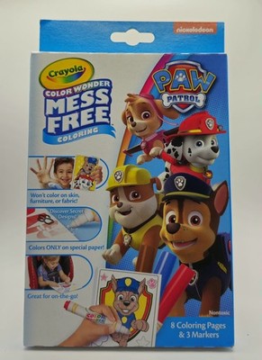 Crayola Color Wonder Paw Patrol Coloring Pages & Markers Mess Free New